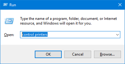 Cách mở Devices and Printer win 10