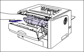 Lắp hộp mực vào Print Canon LBP 3300.