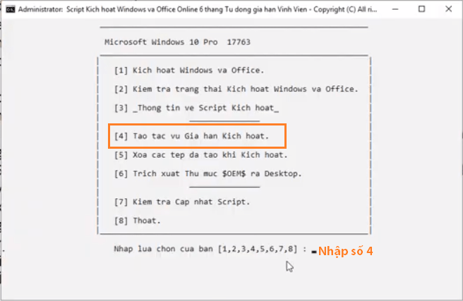Gia hạn active office 365