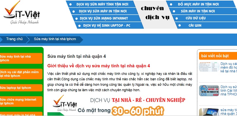 IT Việt sửa máy tính tại quận 7 nhanh chóng
