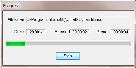 Quá trình chạy tạo file định dạng ISO