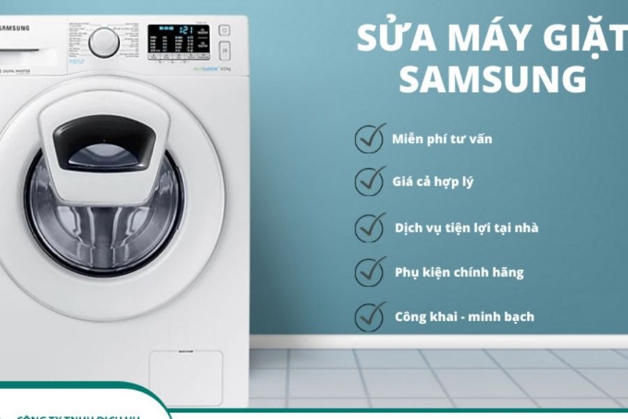 Top 10 địa chỉ sửa chữa máy giặt Samsung